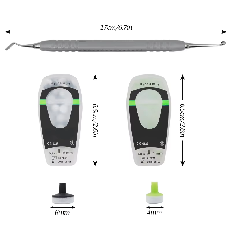 Teeth Whitening Procedure - Dental Composite Kit with Foam Pad