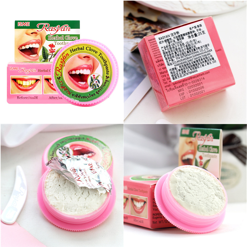 Thailand RASYAN Herbal Clove T - đánh giá và giá Teeth Whitening Thailand