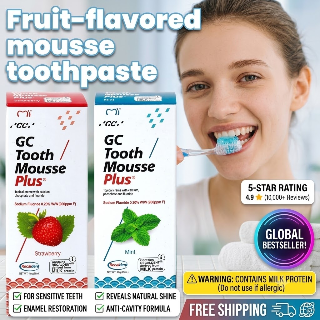 50g GC Fruit Flavor Mousse Too - đánh giá và giá Teeth Whitening Results