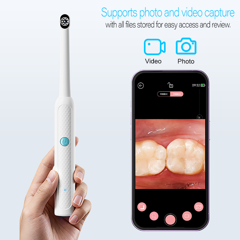 Handheld WIFI Oral Endoscope H - đánh giá và giá Teeth Whitening Video
