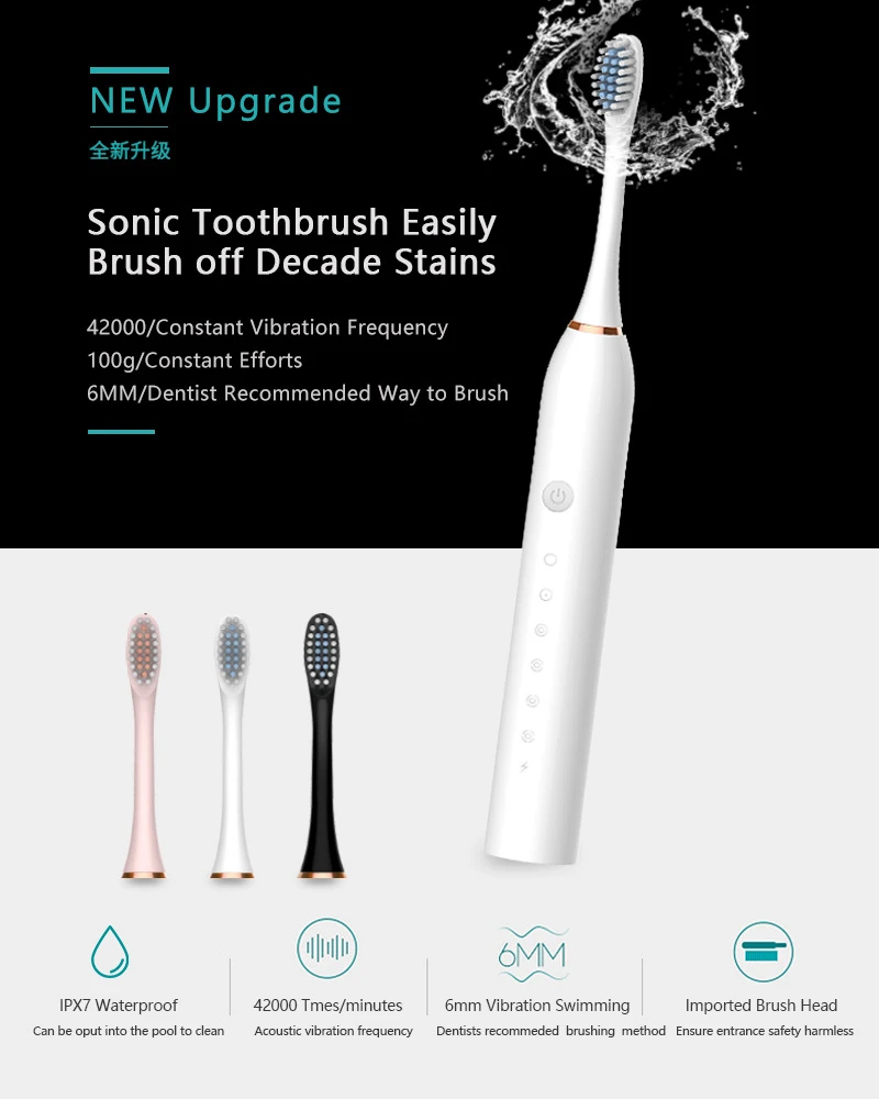 Sonic Electric Toothbrush Adul - đánh giá và giá Teeth Whitening Or Tooth Whitening