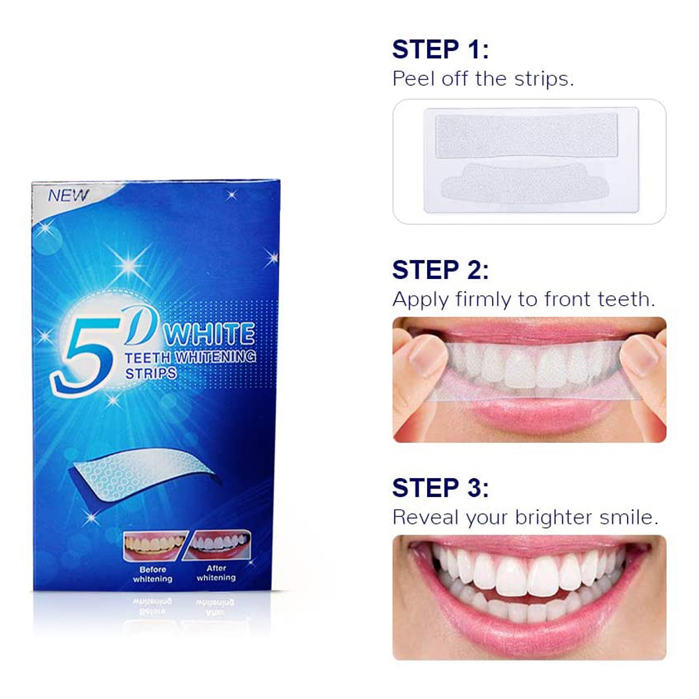 5D White Teeth Whitening Strip - đánh giá và giá Teeth Whitening Procedure
