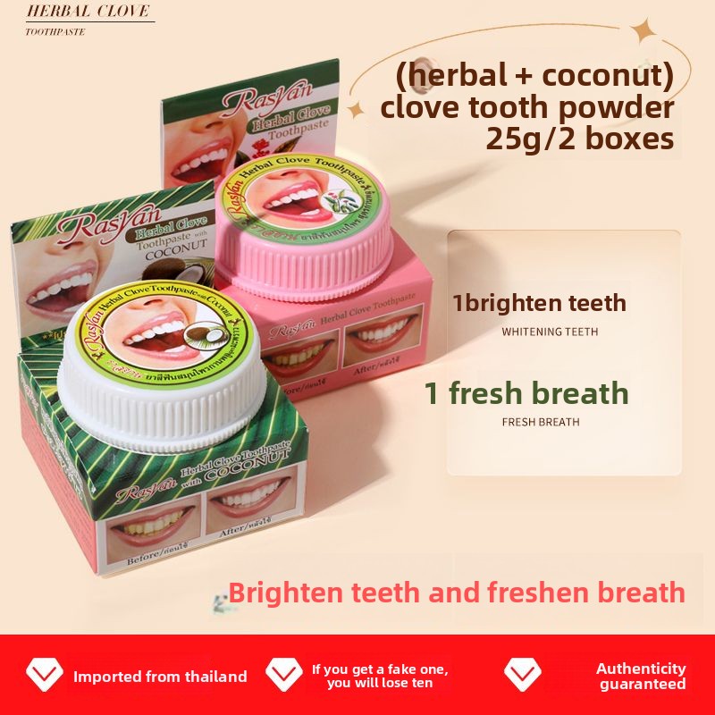 Thai Clove/coconut Tooth Powde - đánh giá và giá Teeth Whitening Procedure